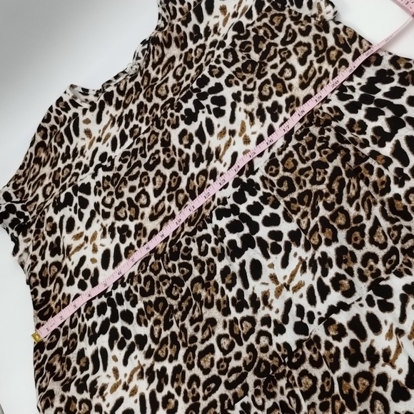 Cupshe Sabrina women's large animal leopard print A-frame dress - Picture 8 of 10